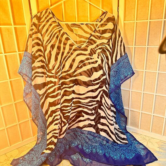 Tommy Bahama Sheer Beach Pool Swimsuit Cover Up Size Medium - Picture 6 of 9